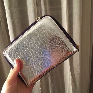 🚫SOLD🚫Tarte Snakeskin Metallic Purse